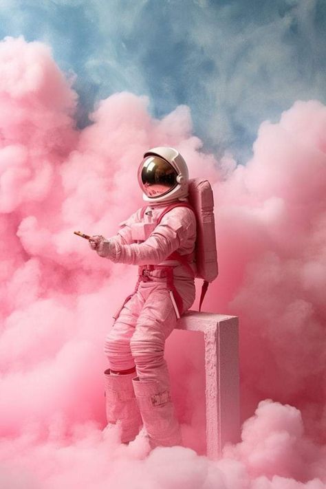 Pink Alien Aesthetic, Pink Space, I Believe In Pink, Space Suit, Celebrity Tattoos, Wallpaper For Your Phone, Apple Wallpaper, Everything Pink, Design Graphique