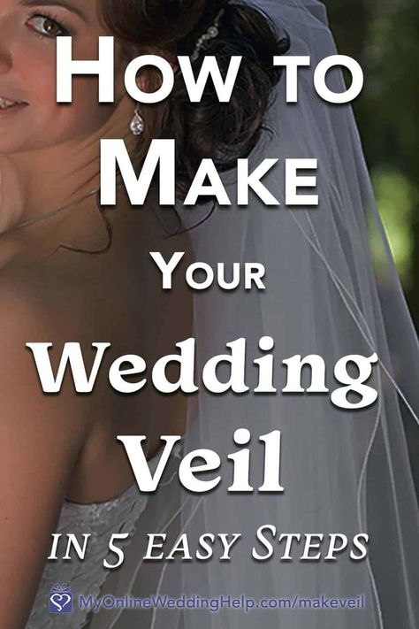 Exactly how to make a wedding veil is both elusive and straightforward for most. Here I show you the five steps to creating your own bridal veil. And for help understanding wedding veil lengths… Diy Veil Wedding, Veil Tutorial, Veils Bridal Diy, Veil Diy, Wedding Planning Notebook, Diy Wedding Veil, Different Wedding Ideas, Comb Veil, Drop Veil