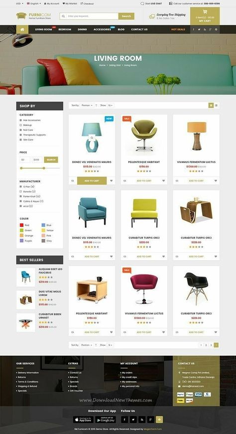 Furniture Store Interior Design, Furniture Store Interior, Layout Portfolio, Layout Web, Minimalist Theme, Wordpress Ecommerce Theme, Business Fonts, Furniture Website, Ecommerce Web Design