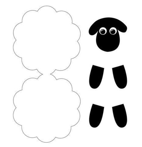 Sheep Template, Eid Adha, Farm Craft, Islamic Kids Activities, Fox Crafts, Sheep Crafts, Eid Crafts, Felt Animal Patterns, Vbs 2024