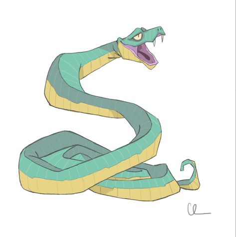 A fun little sketch that I did this morning. Inspired by another snake drawing I saw on here Snake Reference Drawing, Snake Drawing Reference, Snake Concept Art, Snake Drawing Sketches, Snake Comic, Snake Character Design, Snake Character, Snake Cartoon, Snake Monster