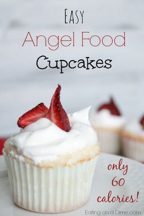 Looking for a low calorie cupcake recipe? Try these delicious Angel Food Cupcakes. You won't even miss the calories! Low Calorie Cupcakes, Angel Food Cupcakes, Food Cupcakes, Lemon Bar, Soft Bakes, Angel Cake, Low Calorie Snacks, Angel Food Cake, Food Cake