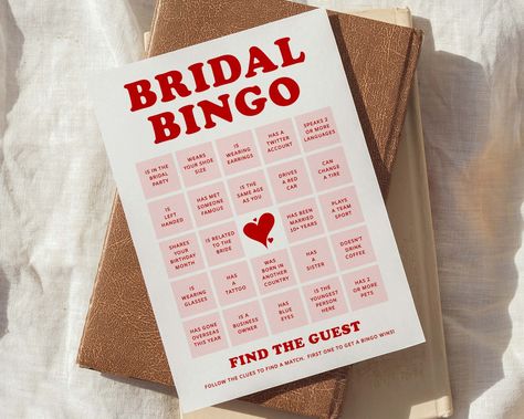 Bingo Sudoku Bride Games Bridal Shower Ideas, Bridal Shower Bingo, Find The Guest, Bingo Template, Bridal Bingo, Bride Party, Printable Bridal Shower Games, Game Template, Hens Party