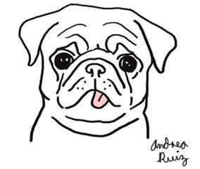 Drawing Simple Dog Sketch Coloring Page Simple Pug Drawing, Cute Pug Art, Pug Line Drawing, Pugs Drawing, Pug Drawing, Dogs Drawing, Dog Drawing Simple, Pug Tattoo, Dog Line Drawing