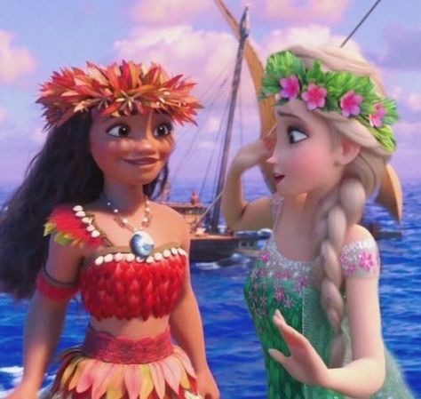 Moana And Rapunzel, Elsa And Rapunzel, Moana Drawing, Moana Cosplay, Another Cinderella Story, Moana 2, Sailor Princess, Baby Clips, Best Friends Cartoon