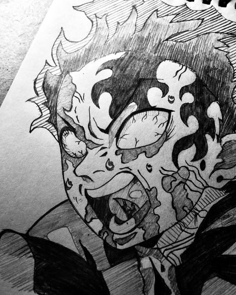 Demon Slayer Demon King Tanjiro Sketch, Tanjiro Drawing Pencil, Tanjiro Drawing Sketch, Demon Slayer Sketch Tanjiro, Demon Slayer Tanjiro Drawing, Anime Sketch Demon Slayer, Antomany Drawing, Tanjiro Kamado Sketch, Tanjiro Sketch