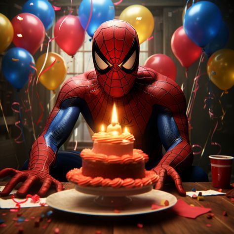 #wallpaper #explore #viral #midjourney Magical Birthday Wishes, Happy Birthday Spiderman, Birthday Celebration Quotes, Birthday Wishes Gif, Happy Birthday Drawings, Happy Birthday Man, Superhero Birthday Cake, Happy Birthday Kids, Birthday Wishes Greetings