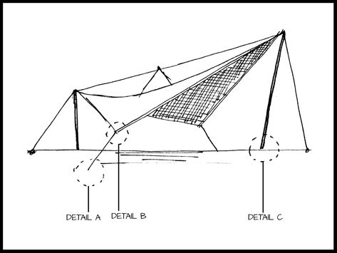 MIND OVER MORTAR:SIMPLE PARABOLOID TENSILE STRUCTURES – Unbind Structure Drawing, Unique Chairs Design, Industrial Design Portfolio, Membrane Structure, Tensile Structures, Concept Models Architecture, Tent Design, Architecture Concept Drawings, Structure Architecture