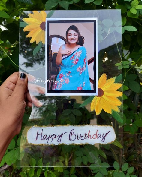 Handmade Customise birthday gift . Customised Birthday Gifts, Bottle Art, My Youtube Channel, Glass Painting, Acrylic Paint, Youtube Channel, Easy Diy, Birthday Gift, Birthday Gifts