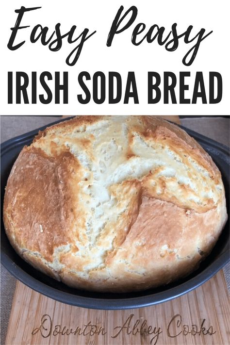 Soda Bread Recipe Easy, Irish Soda Bread Easy, Easy Soda Bread, Soda Bread Irish, Bread Recipe No Yeast, Easy Irish Soda Bread, Easy Homemade Bread, Irish Bread, Traditional Irish Soda Bread