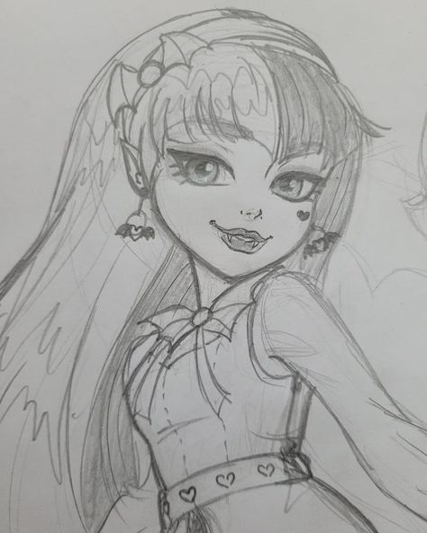 Arte Monster High, Monster High Pictures, Monster Drawing, Arte Punk, Cute Sketches, Monster High Art, Monster High Characters, Beauty Art Drawings, Cute Animal Drawings Kawaii