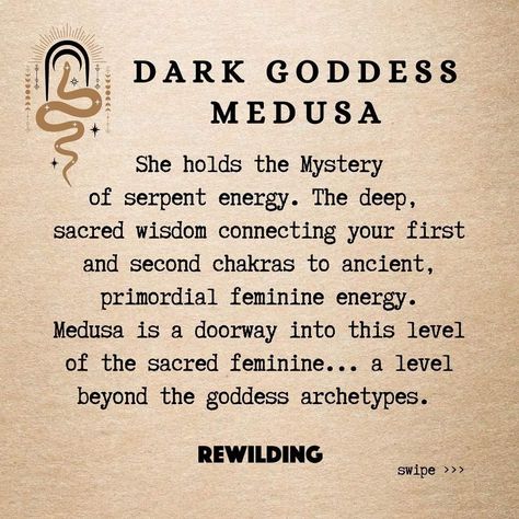 Medusa Offerings, The Bohemian Archetype, Hecate Sculpture, Bohemian Archetype, Aphrodite Goddess Tattoo, Mythology Quotes, Greek Mythology Quotes, Medusa Goddess, Archetype Aesthetic