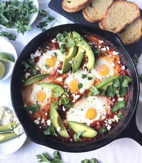 Shakshuka Shakshuka With Feta, How To Make Shakshuka, Chipotle Peppers In Adobo Sauce, Shakshuka Recipe, Shakshuka Recipes, Chipotle Peppers, Chicken Curry Salad, Simply Home, Spicy Tomato Sauce