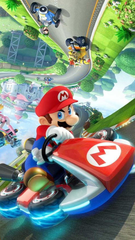 Download Free Mario Kart Wallpaper. Discover more Game, Mario, Mario Kart, Super Mario wallpaper. Nintendo Mario Kart, Mario Toys, Super Mario Rpg, Mario Y Luigi, Mario E Luigi, Wii U Games, Super Mario Kart, Nintendo Console, Mario Kart 8