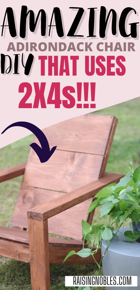 diy 2x4 adirondack chairs Simple Adirondack Chairs Diy, Diy Adirondack Chair Easy, How To Make Adirondack Chairs, Cedar Adirondack Chairs, Fire Pit Chairs Diy, Diy Deck Chairs Plans, Diy Outdoor Chair Plans, Free Adirondack Chair Plans, Aderandeck Chair Diy