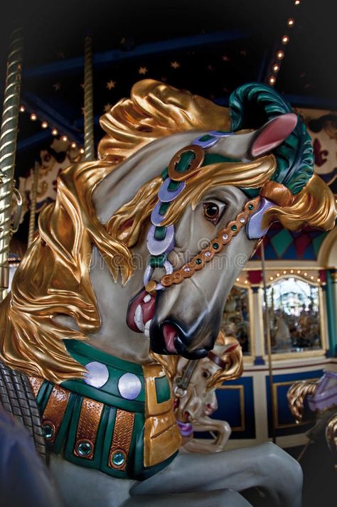 Wooden Horses, Carousel Animals, House Of Gold, Circus Aesthetic, Carnival Rides, Carousel Horse, Painted Pony, Majestic Horse, Modern Dollhouse