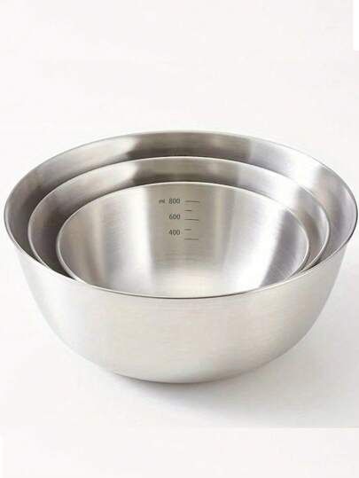 Cooking Bowl, Stainless Steel Mixing Bowls, Stainless Steel Bowls, Kitchen Bowls, Stainless Steel Bowl, Mixing Bowls Set, Camp Kitchen, Mixing Bowls, Baking Tools