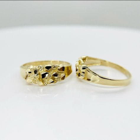 Brand New! Amazing Quality! Nugget Rings Women, Gold Nugget Ring Women, Nugget Rings Gold, Womans Rings, Nugget Rings, Senior Rings, Gold Nugget Ring, Gold Initial Ring, Dream Rings