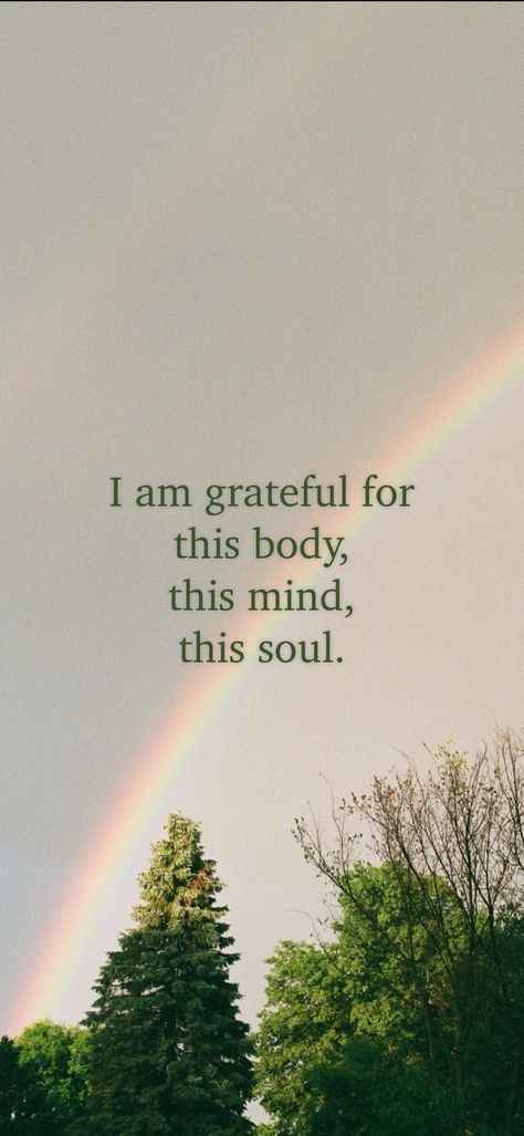 I am grateful for this body, this mind, this soul. From the I am app: https://iamaffirmations.app/download I Am Not The Body I Am Not The Mind, I Am Mantra, I Am Grateful Quotes, I Am Greatful, Beautiful Soul Quotes, Grateful Quotes, Intention Setting, Manifestation Board, December 2024