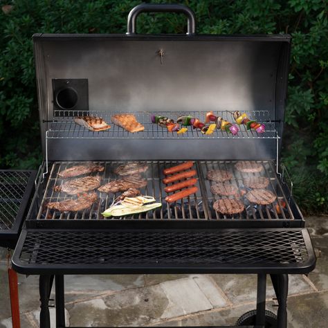 Char-Griller 2735 Pro Deluxe XL Charcoal Grill - Walmart.com - Walmart.com Bbq Grill Diy, Cleaning Bbq Grill, How To Clean Bbq, Best Charcoal Grill, Grill Outdoor, Meat Smoker, Outdoor Bbq Grill, Diy Grill, Grill Time