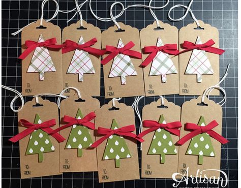 How To Make Christmas Gift Tags, Easy Christmas Tags, Christmas Tags Handmade, Xmas Gift Tags, Christmas Gift Tags Diy, Chirstmas Decor, Christmas Gift Tags Handmade, Fancy Friday, Xmas Tags