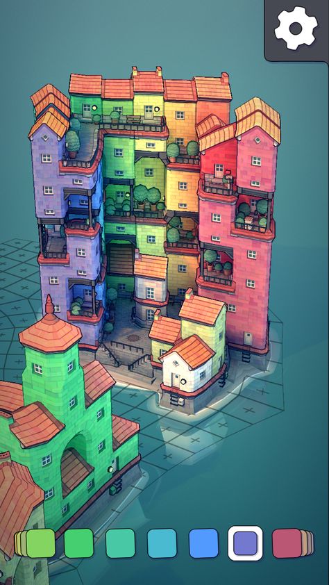 Townscapes Game, Townscape Game, Townscaper Ideas, Isometric Drawings, Mediterranean Town, City Building Game, Town Games, Cozy Gamer, Gaming Aesthetic