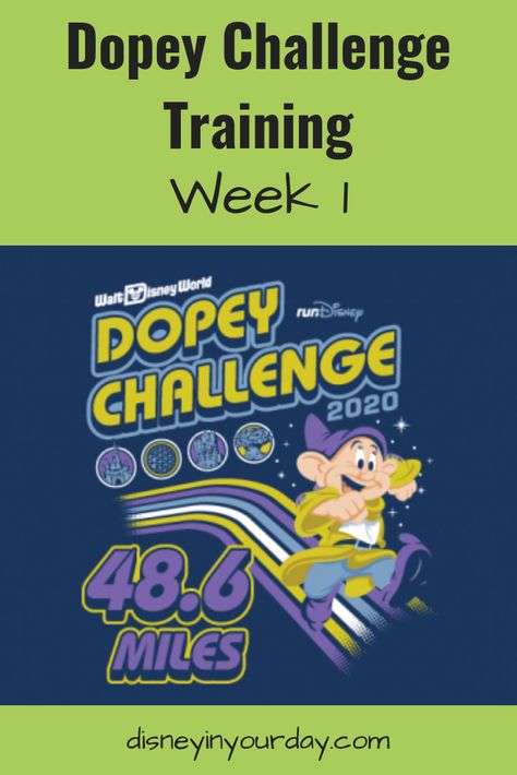 Dopey Challenge training - week 1 - Disney in your Day Dopey Challenge Training Plan, Dopey Challenge Tattoos, Dopey Challenge, Disney Marathon Costumes, Marathon Prep, Running Marathon Training, Runner Problems, Disney Marathon, Runners High