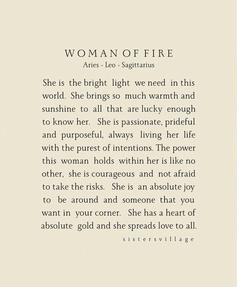 Leo Saggitarius, Feminine Words, Feminine Energy Art, Feminine Energy Quotes, Divine Feminine Aesthetic, Aries Energy, Sagittarius Woman, Aries Zodiac Facts, Sagittarius Quotes