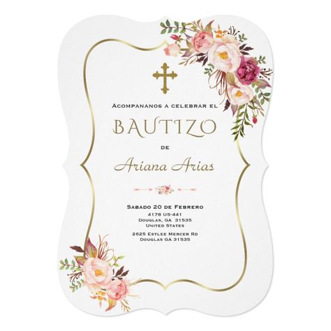 Share Girl Baptism Party, Baptism Decorations Girl, Baptism Party Decorations, Spanish Girl, Baptism Invitations Girl, Baptism Decorations, Girl 1st Birthday, Girl Baptism