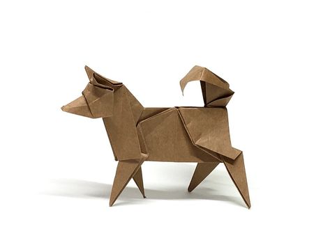 Origami Dog Tattoo, Origami Dog Tutorial, Dog Origami, Adorable Crafts, Origami Dog, Origami Diagrams, 3d Paper Art, Useful Origami, Origami Animals