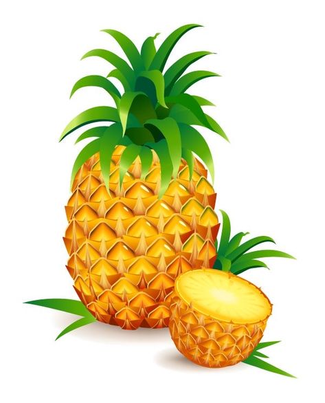 Pineapple Clipart, Pineapple Vector, Pineapple Graphic, Hawaiian Party Decorations, Pineapple Recipes, Fruits Images, Free Clipart Images, Fruit Illustration, Free Clipart