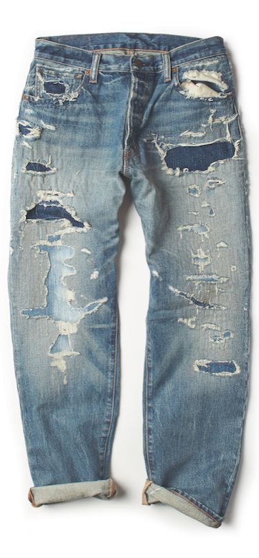 Denim Supply Ralph Lauren, Jeans Rolled Up, Denim Repair, Denim Men, Denim Art, Denim Inspiration, Streetwear Shorts, Denim Ideas, Denim Wear