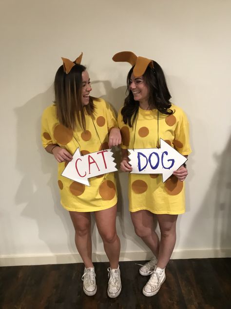 Cat dog costume Cat Dog Cartoon, Cat Dog Costume, Dog Cartoon, Dog Costume, Cartoon Dog, Adult Costumes, Halloween, Dogs