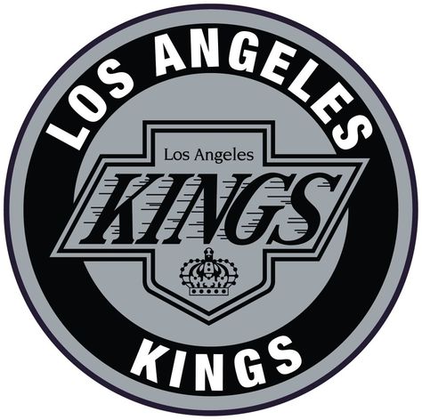 La Kings Logo, Los Angeles Kings Logo, King Nails, Kings Hockey, Los Angeles Kings, Circle Logo, Circle Logos, King Logo, Nhl