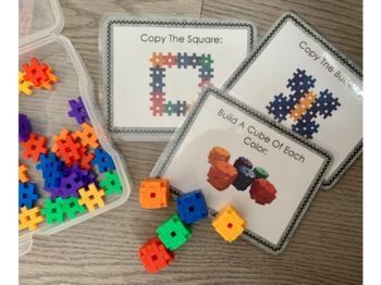 Hashtag Blocks Task Cards, Hashtag Building Blocks Ideas, Block Activities, Occupational Therapy Schools, Place Value Blocks, Task Cards Free, Base 10 Blocks, 2023 School, Behavioral Analysis