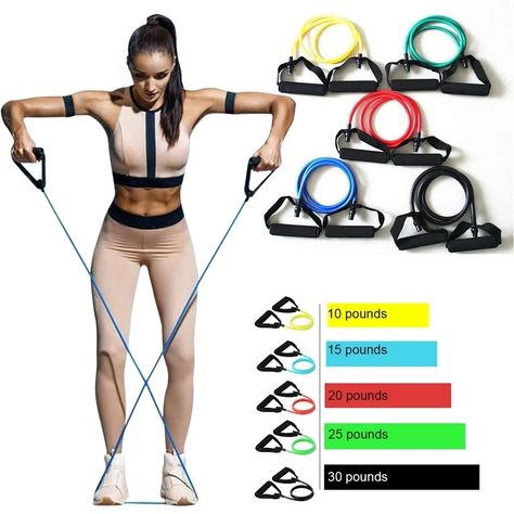 Shop yoga pull rope online with free shipping and fast delivery. The yoga pull rope set includes a door anchor for storage. Enjoy ✓Free Shipping Worldwide! ✓Limited Time Sale ✓Easy Return. Workouts Strength Training, Workouts Strength, Resistance Bands With Handles, Strength Training Equipment, Resistance Band Exercises, Home Workouts, Stretch Band, Resistance Training, Band Workout