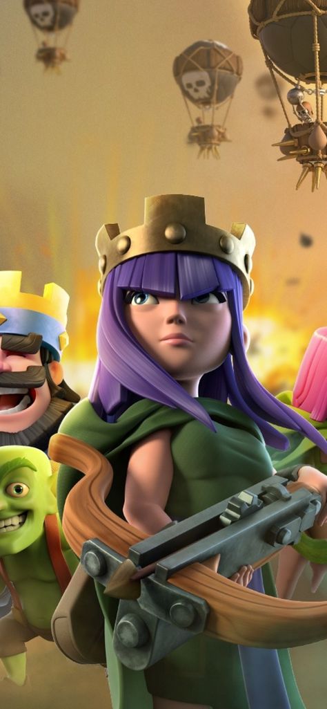 Clash Of Clans Aesthetic, Archer Queen, Clash Royale Wallpaper, Chanel Wallpapers, Clash Of Clans Hack, Clash Of Clans Free, Clash Of Clans Gems, Goku Wallpaper, Hd Background