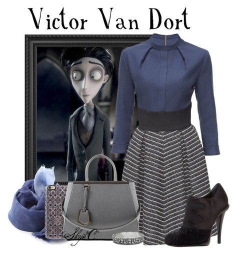 "Victor Van Dort - Tim Burton's Corpse Bride" by rubytyra ❤ liked on Polyvore featuring Burton, Lattori, DESTIN, Casetify, Fendi, Tiffany & Co., timburton, nondisney and victorvandort Geek Outfits, Victor Van Dort, Tim Burton's Corpse Bride, Corpse Bride Costume, Tim Burton Corpse Bride, Tim Burton Style, Bride Costume, Movie Inspired Outfits, Disney Inspired Fashion