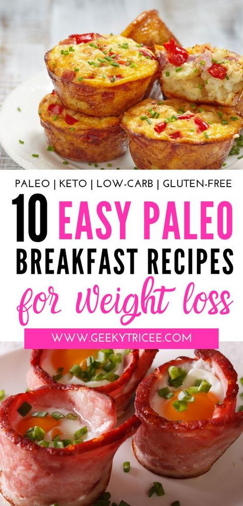 Paleo breakfast recipes great for weight loss because they're ultra low carb. Simple Paleo Breakfast, Quick Paleo Breakfast, Easy Paleo Breakfast, Quick Paleo, Paleo Breakfast Easy, Simple Paleo, Paleo Breakfast Recipes, Smoothies Vegan, Paleo Recipes Breakfast