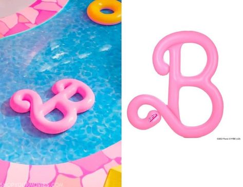 Barbie: Barbie’s B Pool Float Barbie Pool, Movie Merchandise, Barbie Vibes, Barbie Barbie, Barbie Birthday, Movies Outfit, Barbie Movies, S B, Fan Club