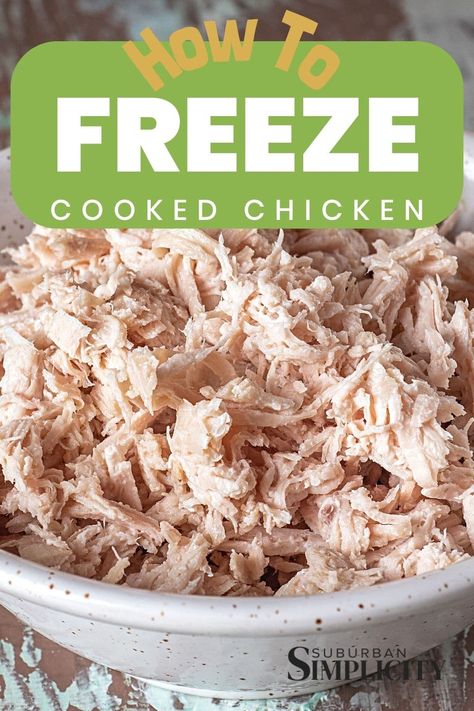 How To Freeze Shredded Chicken, Can You Freeze Cooked Chicken, How To Make Shredded Chicken On Stove, Cook And Freeze Chicken, Freezing Shredded Chicken, Can You Freeze Rotisserie Chicken, How To Freeze Cooked Chicken, Freeze Shredded Chicken, Chicken Recipes You Can Freeze