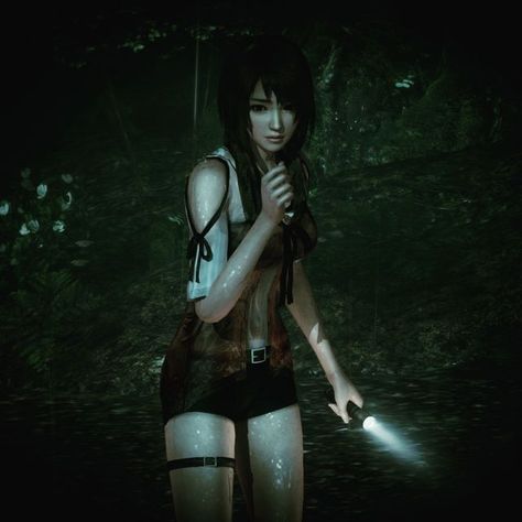 90s Horror Aesthetic, Fatal Frame Outfit, Yuri Kozukata, Zombie Video Games, 2000s Horror, Project Zero, Video Game Character, Getting Wet, Survival Horror