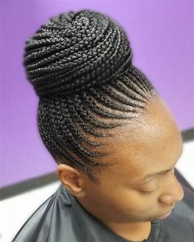 25 Marvelous Tree Braids Hairstyles for Everyone Pineapple Braids Hairstyles, Pineapple Braids, Pineapple Haircut, Updo With Bangs, Cornrow Updo Hairstyles, Pineapple Hairstyle, Rainbow Pineapple, Tree Braids Hairstyles, Black Hair Types