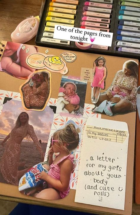 Picture Book Scrapbook, Scrapbook For Daughter Ideas, Self Scrapbook Ideas, Growing Up Scrapbook Ideas, Nanny Scrapbook Ideas, Scrapbook Ideas With Pictures, Creative Memories Scrapbooking Ideas, Autobiography Scrapbook Ideas, Baby Scrap Booking Idea