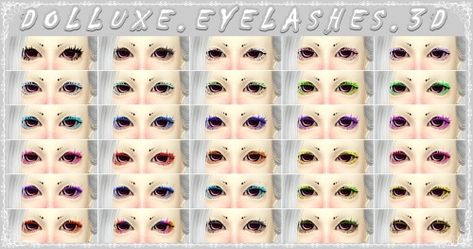 Colorful Eyelashes, Sims Makeup, The Sims 4 Custom Content, Sims 4 Cas Mods, Makeup Cc, Sims 4 Anime, Fashion Goth, David Sims, Sims 4 Downloads