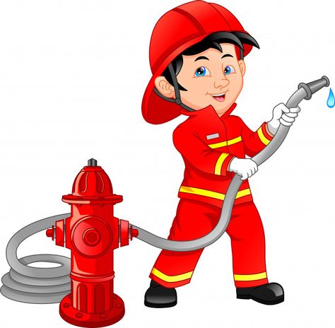 Young boy wearing fire fighter cartoon Premium Vector | Premium Vector #Freepik #vector #people #water #man #cartoon Fire Fighter Cartoon, Community Helpers Printables, Avengers Party Decorations, Community Helpers Preschool Activities, Fireman Helmet, Fire Man, Firefighter Birthday, Wall Stickers Animals, Man Cartoon