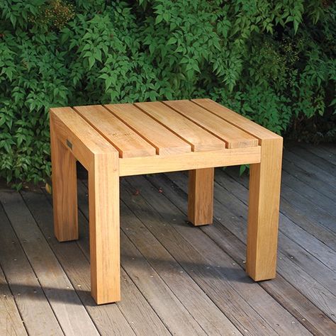 Kingsley-Bate: Elegant Outdoor Furniture Wooden Outdoor Table, Elegant Outdoor Furniture, Bar Outdoor, Solid Wood Side Table, Teak Side Table, Teak Outdoor, Side Table Wood, How To Clean Furniture, Diy Outdoor Furniture