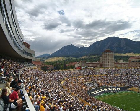 Colorado Buffaloes football - view of inside Folsom Stadium Sko Buffs, Folsom Field, Colorado Buffaloes Football, Colorado Activities, Monica Murphy, Colorado University, Cu Boulder, Colorado Rapids, Oregon State Beavers