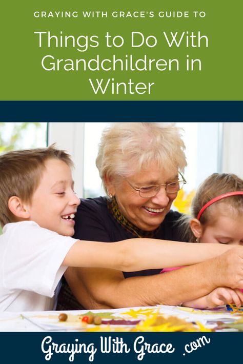 This list of things to do with your grandchildren in the winter will help keep boredom away and build memories that will last for years. Choose from these educational and fun activities to keep your grandkids busy for hours. #seniors #fun Fun Ideas To Do With Grandkids, Fun With Grandkids Ideas, Activities With Grandkids, Fun Things To Do With Grandkids Ideas, Activities To Do With Grandparents, Games To Play With Grandkids, Activities To Do With Grandkids, Things To Do With Grandma, Fun Things To Do With Grandkids