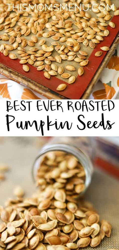 Oven Roasted Pumpkin Seeds, Maple Roasted Pumpkin Seeds, Best Pumpkin Seed Recipe, Pumpkin Seed Recipes Roasted, Spicy Roasted Pumpkin Seeds, Perfect Pumpkin Seeds, Homemade Pumpkin Seeds, Pumpkin Seeds Baked, Roasted Seeds